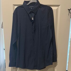 Men's new with tags mizzen and main large button up navy